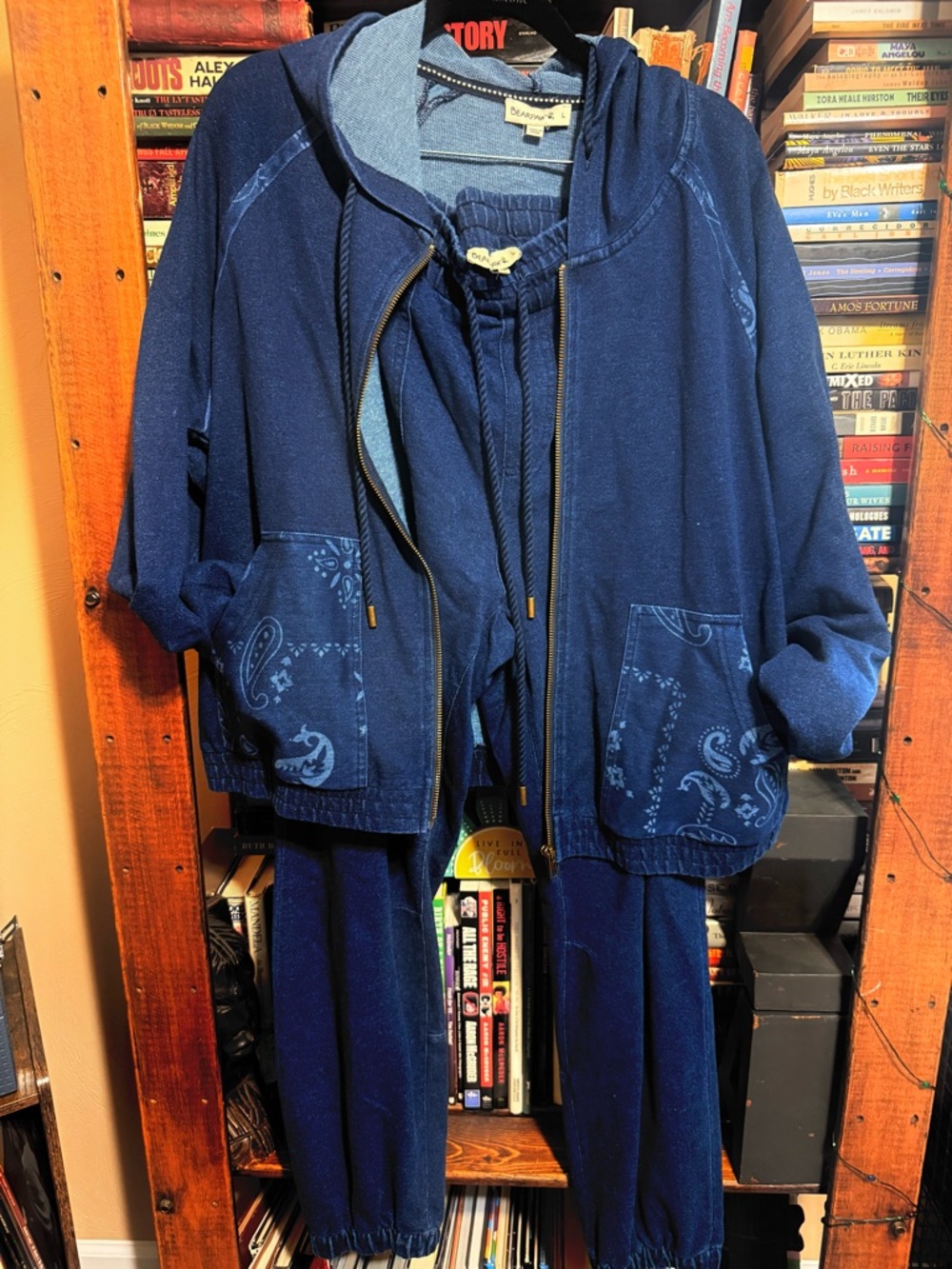 BearPaw Navy Blue Women's Hoodie and Jogger Set